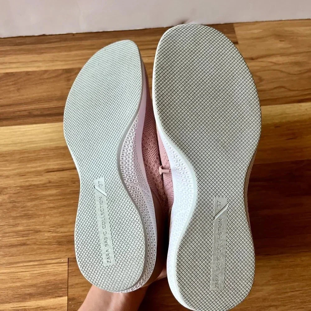 Zara Basic Collection Women's Pink Slip On Sneakers 37 - Picture 7 of 8